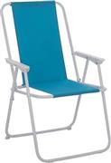 HomeMarkt Πτυσσόμενη Καρέκλα Παραλίας με Μεταλλικό Σκελετό σε Μπλε Χρώμα HM5148