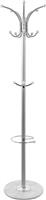 HomeMarkt Shia Καλόγερος Μεταλλικός Ασημί 37x37x170cm HM0038.40