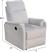 HomeMarkt Synthia Πολυθρόνα Relax με Υποπόδιο Μπεζ 75x86x100cm HM3309.01