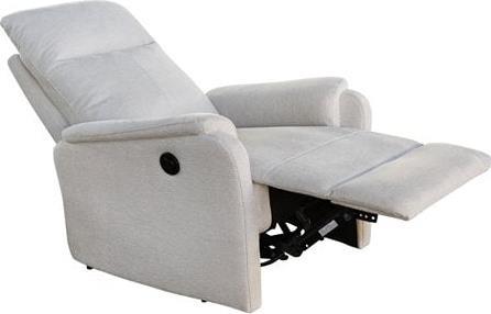 HomeMarkt Synthia Πολυθρόνα Relax με Υποπόδιο Μπεζ 75x86x100cm HM3309.01