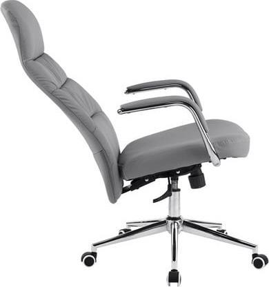 HomeMarkt Teeter Καρέκλα Διευθυντική με Ανάκλιση Γκρι HM18355.10