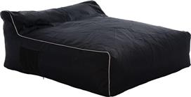 HomeMarkt Yamin Πουφ Πολυθρόνα Μαύρη 140x140x40-60cm HM5773.12