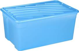 Homeplast Nak Πλαστικό Κουτί Αποθήκευσης με Καπάκι Μπλε 70x46x34cm