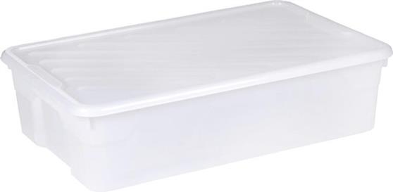 Homeplast Nak Πλαστικό Κουτί Αποθήκευσης με Καπάκι Λευκό 70x46x20cm