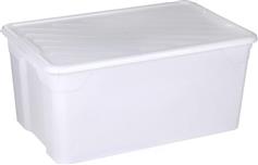 Homeplast Nak Πλαστικό Κουτί Αποθήκευσης με Καπάκι Λευκό 70x46x34cm