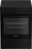 Indesit I6V5PCB Κουζίνα 72lt με Κεραμικές Εστίες Π60cm Μαύρη