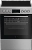 Indesit I6V8LMX Κουζίνα 66lt με Κεραμικές Εστίες Π60cm Inox