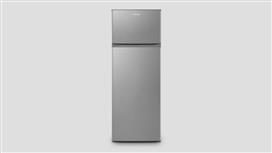 Inventor DP1590SE Ψυγείο Δίπορτο 235lt Υ159xΠ55xΒ55cm Ασημί