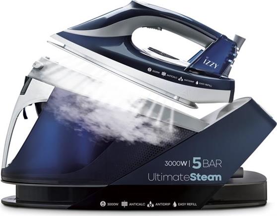 Izzy IZ-1106 Ultimate Steam Σύστημα Σιδερώματος Πίεσης 5bar με Δοχείο 1.5lt