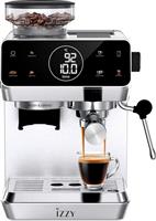 Izzy IZ-6029 Master Ημιαυτόματη Μηχανή Espresso 1500W Πίεσης 20bar Ασημί