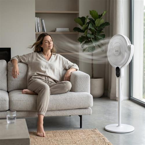 Izzy IZ-9086 Ανεμιστήρας Ορθοστάτης 25W Διαμέτρου 40cm με Τηλεχειριστήριο