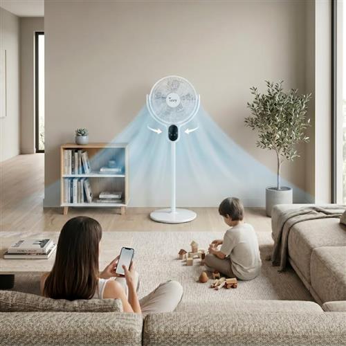 Izzy IZ-9086 Ανεμιστήρας Ορθοστάτης 25W Διαμέτρου 40cm με Τηλεχειριστήριο