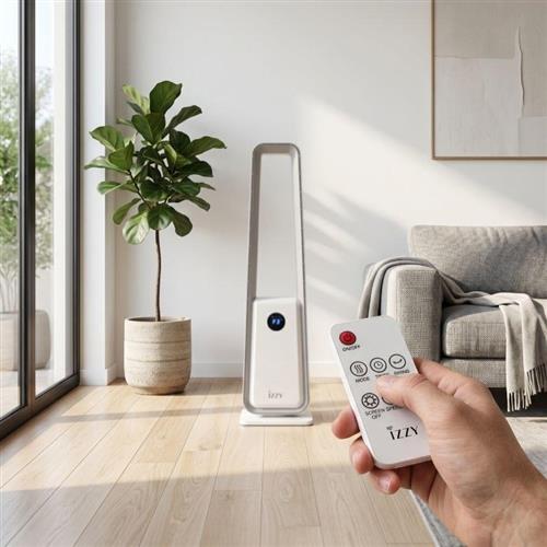 Izzy IZ-9087 Bladeless Ανεμιστήρας Πύργος 80W με Τηλεχειριστήριο