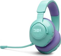JBL Quantum 360 Ασύρματο Over Ear Gaming Headset με σύνδεση Bluetooth-USB Cyan JBLQTUM360CYN
