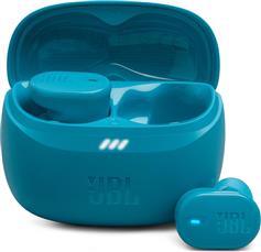 JBL Tune Buds 2 Bluetooth Handsfree Ακουστικά με Αντοχή στον Ιδρώτα και Θήκη Φόρτισης Turquoise JBLTBUDS2TQE