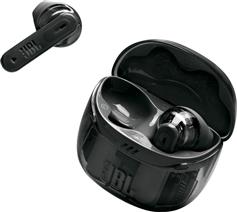 JBL Tune Flex 2 Earbud Bluetooth Handsfree Ακουστικά με Αντοχή στον Ιδρώτα και Θήκη Φόρτισης Ghost Black JBLTFLEX2GBLK