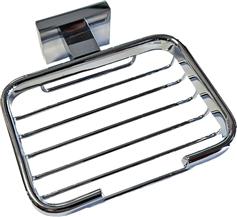 Karag New Colomdo Σαπουνοθήκη Επιτοίχια Inox Ασημί 76069