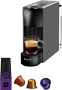 Krups Nespresso XN110BV Essenza Mini Καφετιέρα για Κάψουλες Original Γκρι & 100 Ευρώ Επιστροφή ή Δώρο 50 Κάψουλες Nespresso