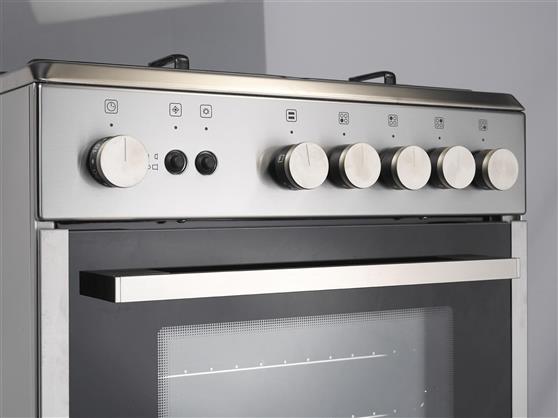 La Germania FTR6 4C 81 D X GN Κουζίνα 65lt με Εστίες Φυσικού Αερίου Π60cm Inox