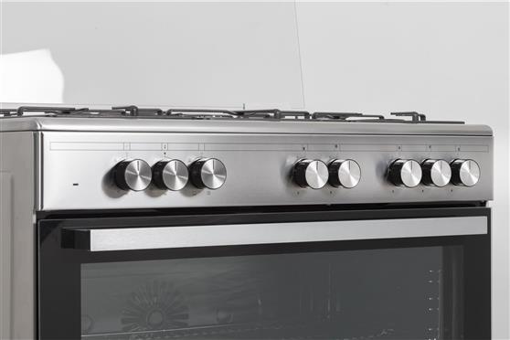 La Germania SE96 5 E X GPL Κουζίνα 98lt με Εστίες Υγραερίου Π80cm Inox