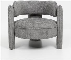 Liberta Grada Small Πολυθρόνα Γκρι 79x85x70.5cm 01-3588