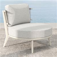 Liberta La Luna Πολυθρόνα Εξωτερικού Χώρου Αλουμινίου Off White 80x87x68cm 51-0002