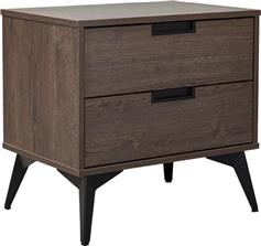 Liberta Nuez Κομοδίνο Μεταλλικό Καφέ 58x39x55cm 09-2133