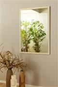 Liberta Organic Καθρέπτης Τοίχου με Μπεζ Πλαίσιο 95.4x65.4cm Σετ 4τμχ 11-0666