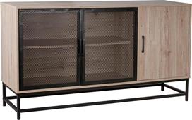 Liberta Plegma Μπουφές Ξύλινος Sonoma Μαύρο 150x40x82cm 05-0506