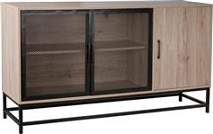 Liberta Plegma Μπουφές Ξύλινος Sonoma Μαύρο 150x40x82cm 05-0506