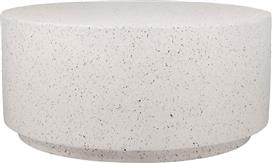 Liberta Wheel Στρογγυλό Τραπεζάκι Σαλονιού Terrazzo Μ90xΠ90xΥ41.5cm 04-1207