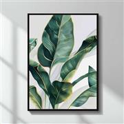 Megapap Botanical Leaves Πίνακας Ξύλινος 50x70cm 0281394