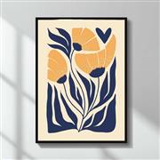 Megapap Poppies Πίνακας Ξύλινος 50x70cm 0281392