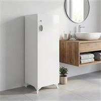 Megapap Zehra Ντουλάπι Γραφείου Ξύλινο με Κλειδαριά Λευκό 30x32x108cm 0281324