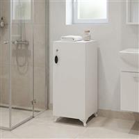 Megapap Zehra Ντουλάπι Γραφείου Ξύλινο με Κλειδαριά Λευκό 30x32x88cm 0281323