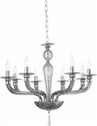 Ondaluce Πολυέλαιος 8xE14 82cm με Κεράκια Διάφανος LP.VILLA/8-FUME