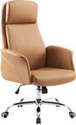 Pakketo Derjio Καρέκλα Διευθυντική με Ανάκλιση Καφέ 033-000020