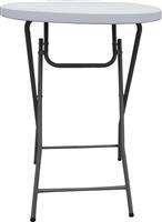 Pakketo Event Πλαστικό Τραπέζι Catering για Μικρούς Εξωτερικούς Χώρους Πτυσσόμενο Λευκό 81x81x110cm 142-000022