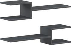 Pakketo Galler Ράφι Τοίχου Ανθρακί 79x19.5x18cm 230-000168