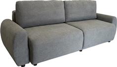 Pakketo Hungie Τριθέσιος Καναπές Κρεβάτι Γκρι 250x92x89cm 074-000063