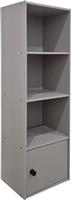 Pakketo Lenobia Βιβλιοθήκη Γκρι 30.5x24x95cm 383-000145