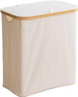 Pakketo Lodge Καλάθι Απλύτων Bamboo με Καπάκι 54x33x60cm Μπεζ 408-000020