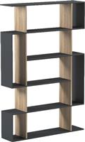 Pakketo Mito Βιβλιοθήκη Ανθρακί-Sonoma108.5x25x161cm 230-000171