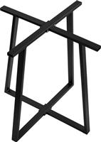 Pakketo Mulbe I Βάση Τραπεζιού Μπαρ Μαύρη 50x50x90cm 355-000027