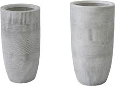 Pakketo Negani Κασπώ Κεραμικό Γκρι Σετ 2τμχ 397-000009