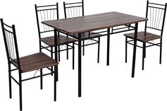 Pakketo Roza Τραπεζαρία Σετ 5τμχ 110x60cm 072-000186