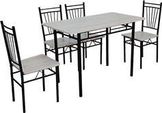 Pakketo Roza Τραπεζαρία Σετ 5τμχ 120x65cm 072-000183