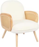 Pakketo Stedy Πολυθρόνα Λευκό 78x64x82cm 393-000028
