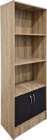 Pakketo Tekaro Βιβλιοθήκη Sonoma-Ανθρακί 57x33x180cm 383-000114