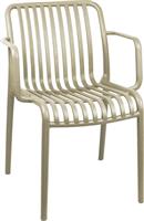 Pakketo Zoi Πολυθρόνα Εξωτερικού Χώρου Πλαστική Cappuccino 54x57.5x79cm 326-000053